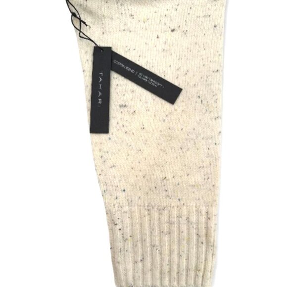 Tahari Womens Vanilla Ivory Speckled V Neck Pullover Knit Sweater Plus Sz 2X New - Picture 5 of 7